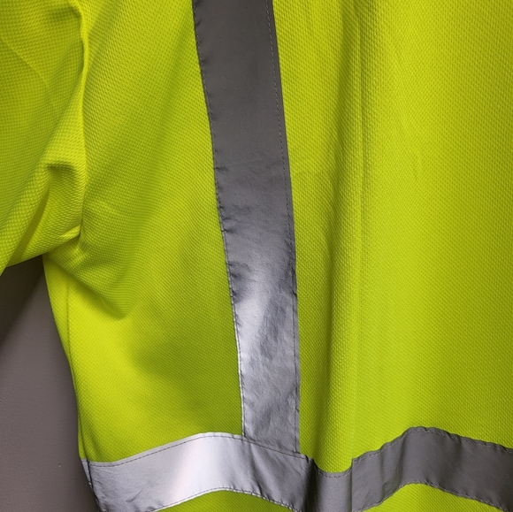 Galeton Safety T-shirt 4XL Yellow Reflective Short Sleeve Class 2 Illuminator - Picture 6 of 6